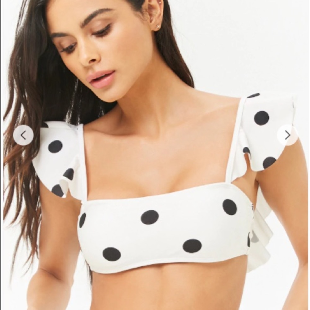 NEW forever 21 polka dot bikini top